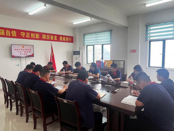 王伍升參加建材公司黨支部主題黨日活動 王伍升參加建材公司黨支部主題黨日活動