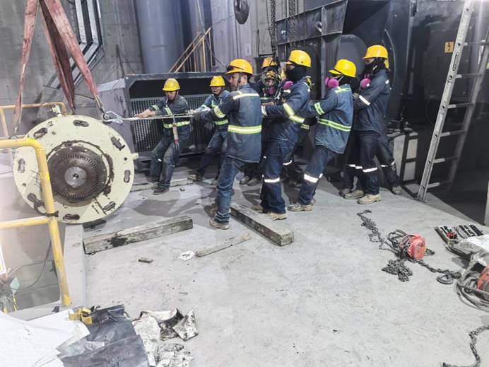 米拉多銅礦廢石運行系統停產檢修完成